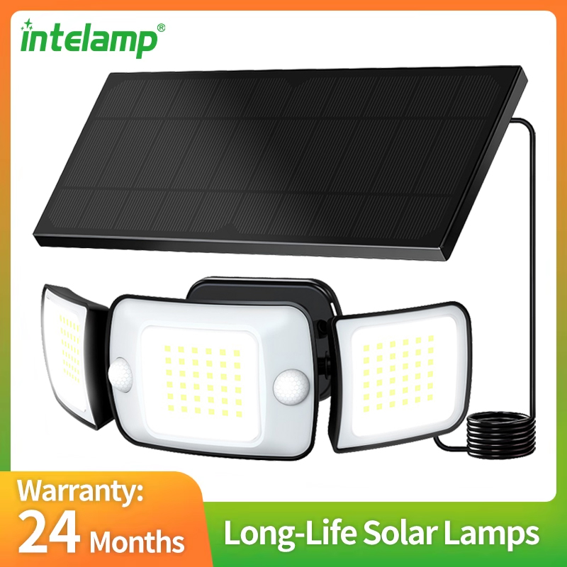 Smart Garden Solar Lights - Intelamp Long Battery Life 6000mAh Outdoor