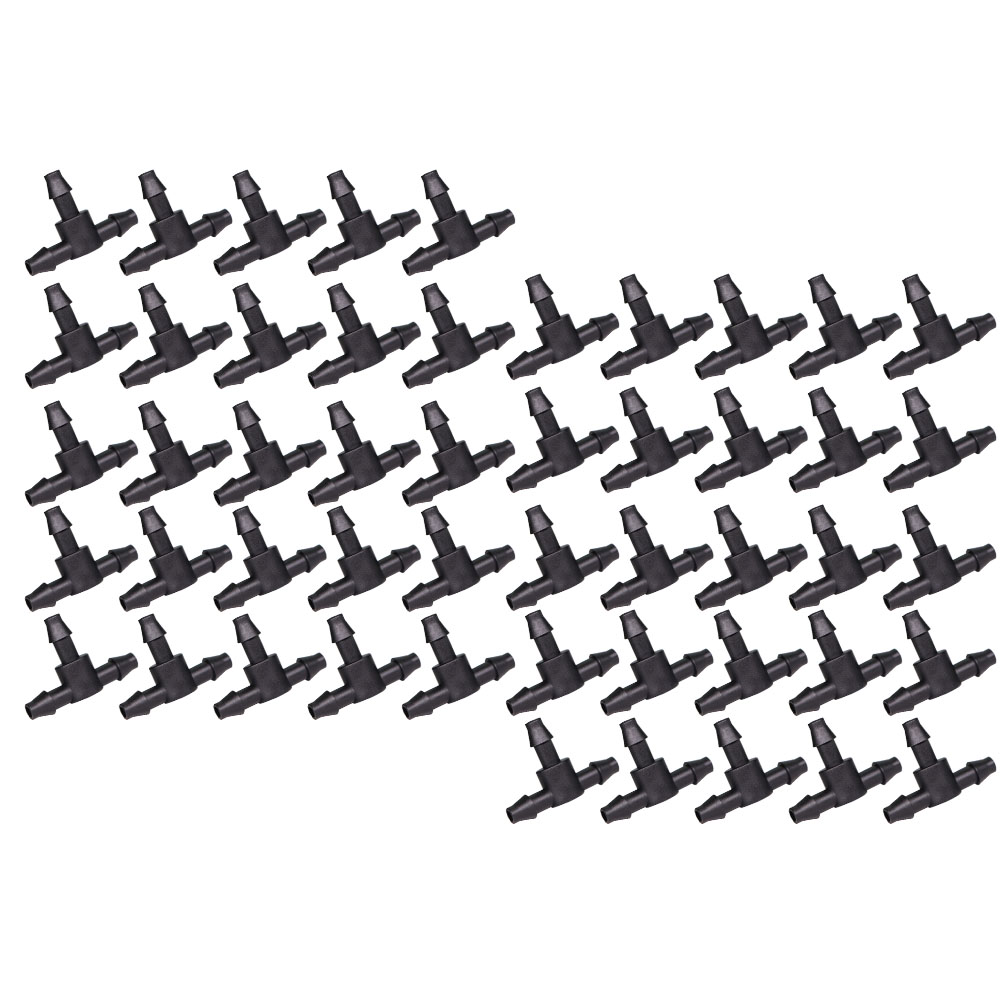 Smart Garden Sprinkler System - 50 Pcs Black 1/4 Inch Barbed