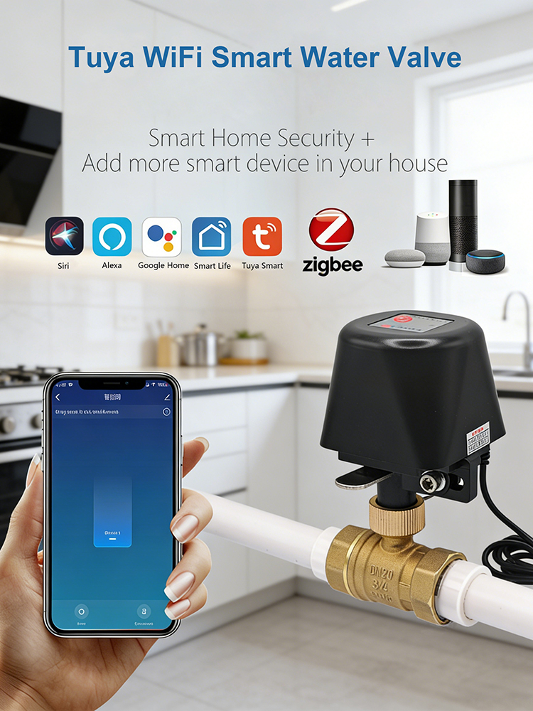 Tuya Smart Water Valve​ DN15/D - Smart Garden Home Assistant 评论和价格