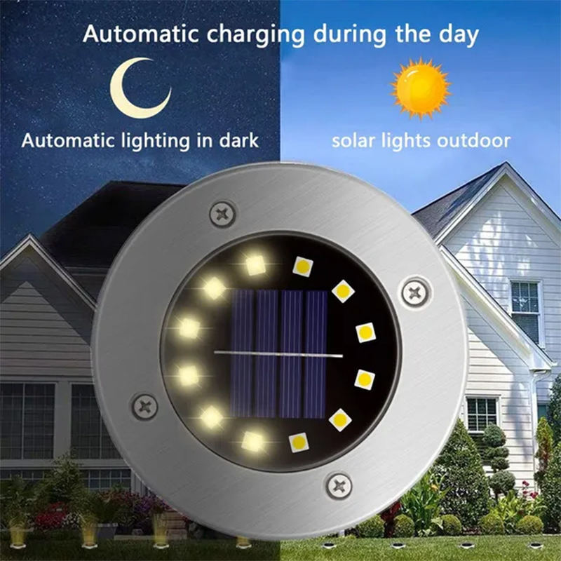 Solar Buried Ground Lights, 8/ - Smart Garden Solar Lights 评论和价格