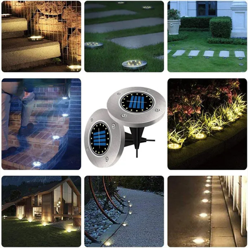 Solar Buried Ground Lights, 8/ - Smart Garden Solar Lights 评论和价格