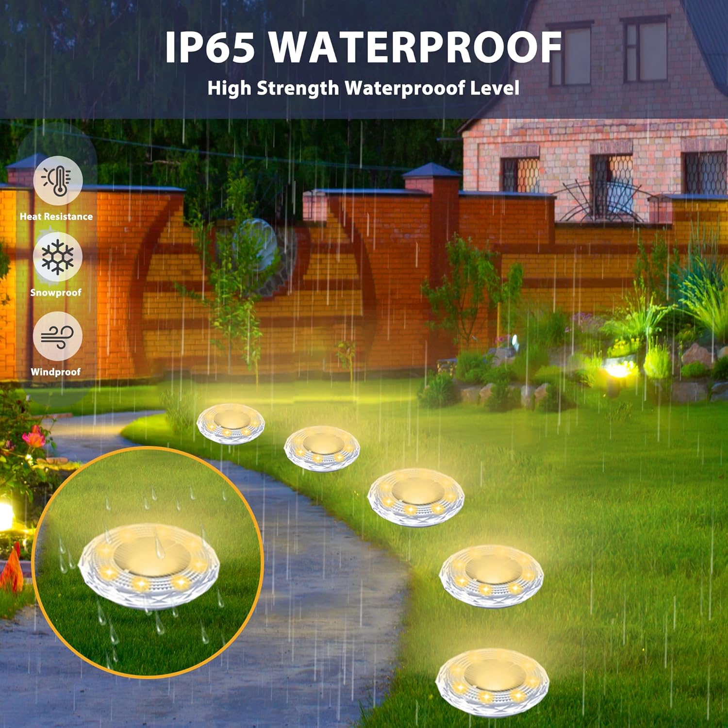 4/8PCS Solar Underground Light - Smart Garden Solar Lights 评论和价格