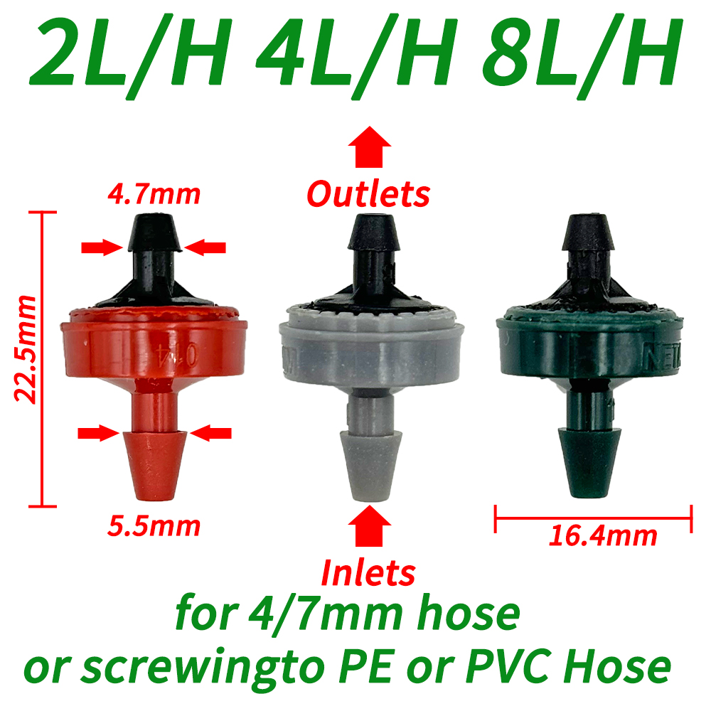 20-50pcs Greenhouse 8L/H Adjus - Smart Garden Sprinkler System 评论和价格