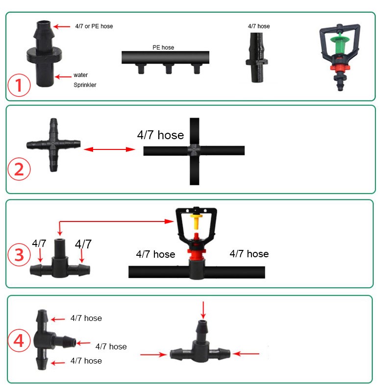 50pcs Garden Drip Irrigation C - Smart Garden Sprinkler System 评论和价格