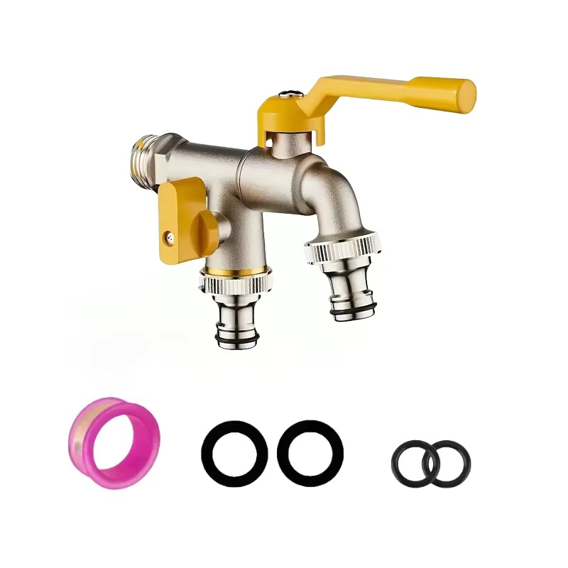 Double outlet garden hose fauc - Smart Garden Water 评论和价格