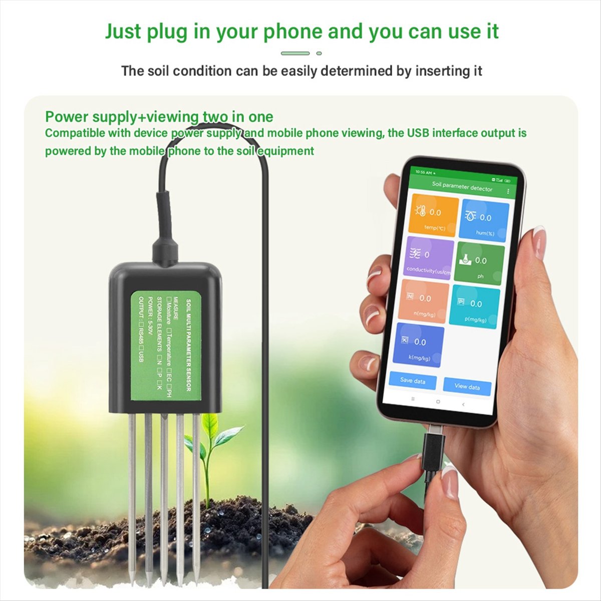 A08I Soil PH Meter Moisture Te - Smart Garden Nutrients 评论和价格