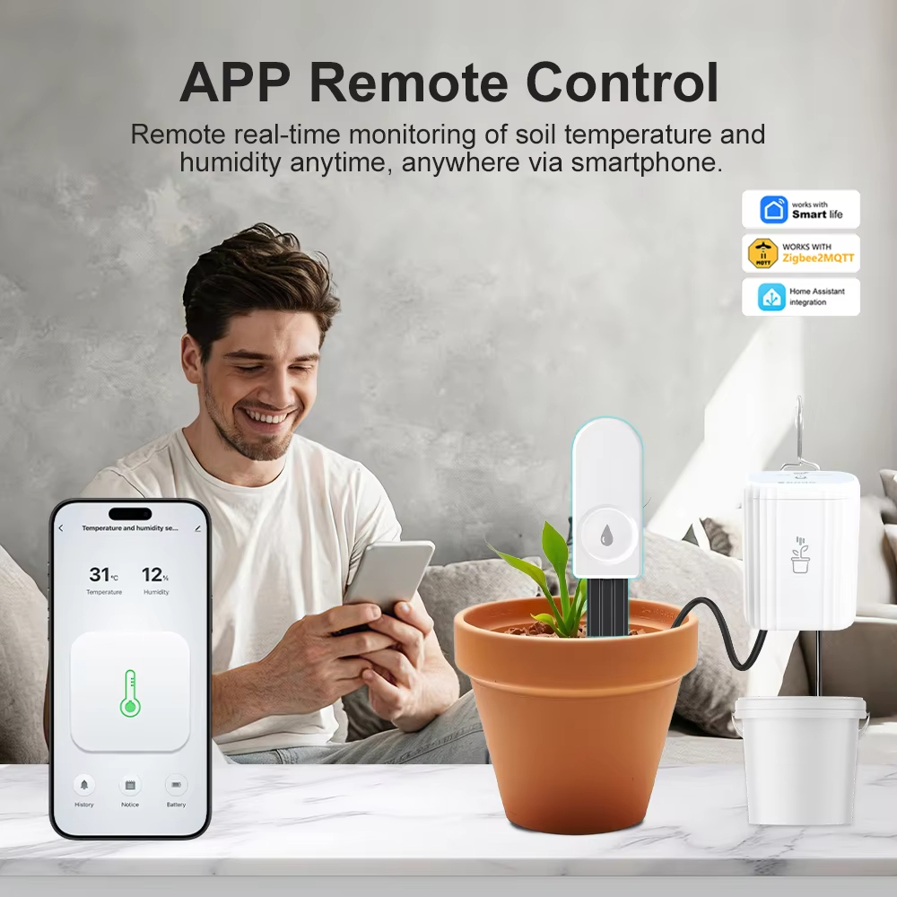 Smart Zigbee 3.0 Plant Soil Mo - Smart Garden Home Assistant 评论和价格