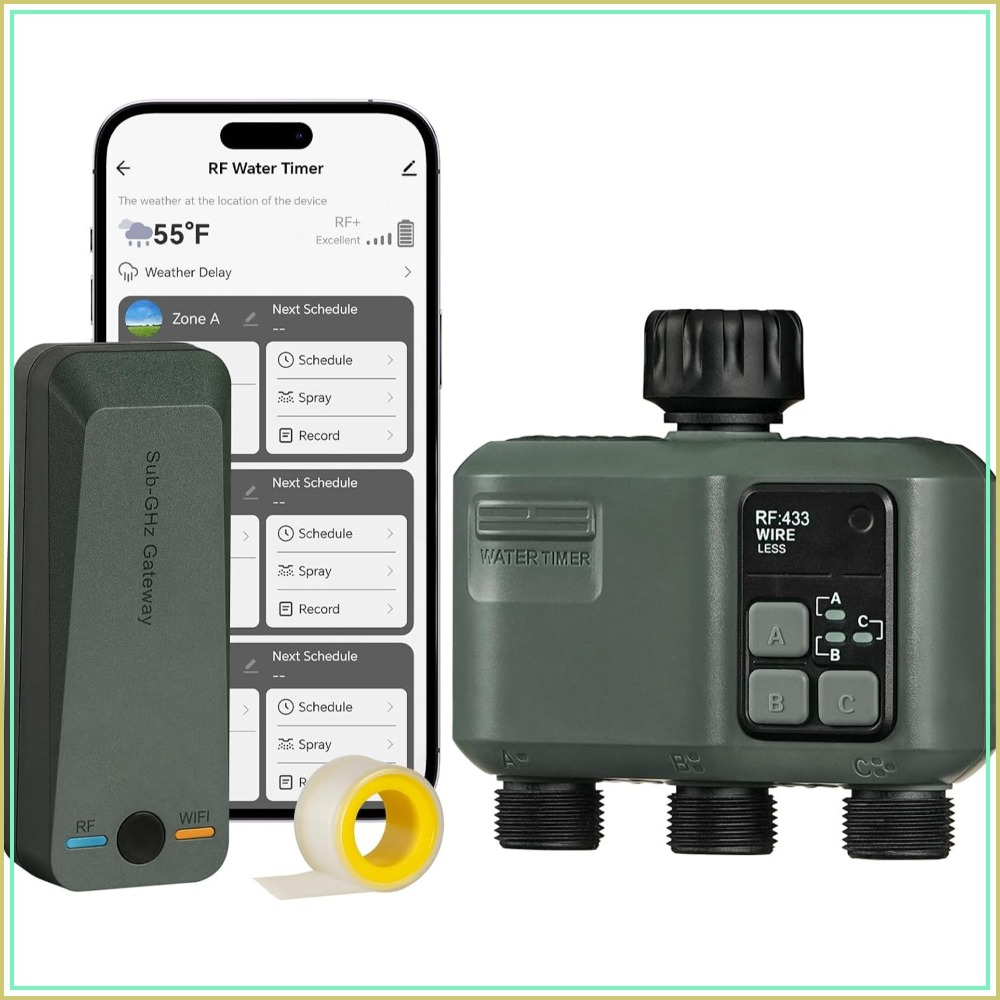 WiFi Water Timer For Garden Ho - Smart Garden Zone 评论和价格