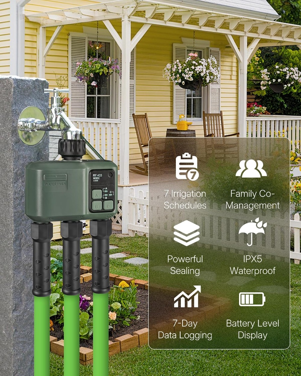 WiFi Water Timer For Garden Ho - Smart Garden Zone 评论和价格