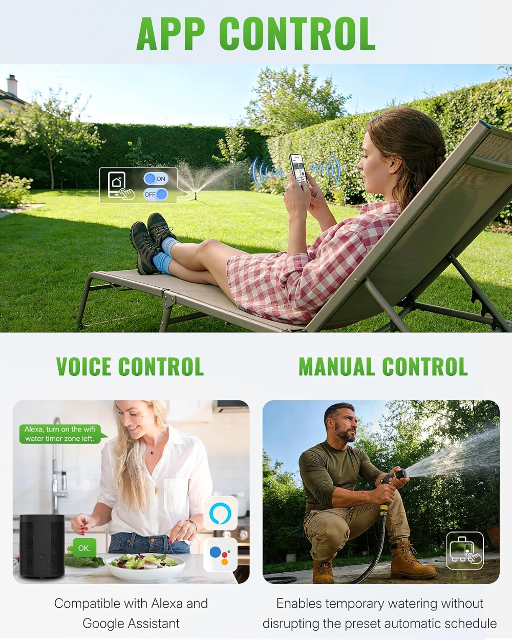 WiFi Water Timer For Garden Ho - Smart Garden Zone 评论和价格