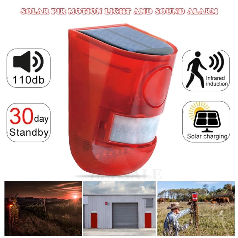 Waterproof Solar Powered Alarm - Smart Garden Solar Lights 评论和价格
