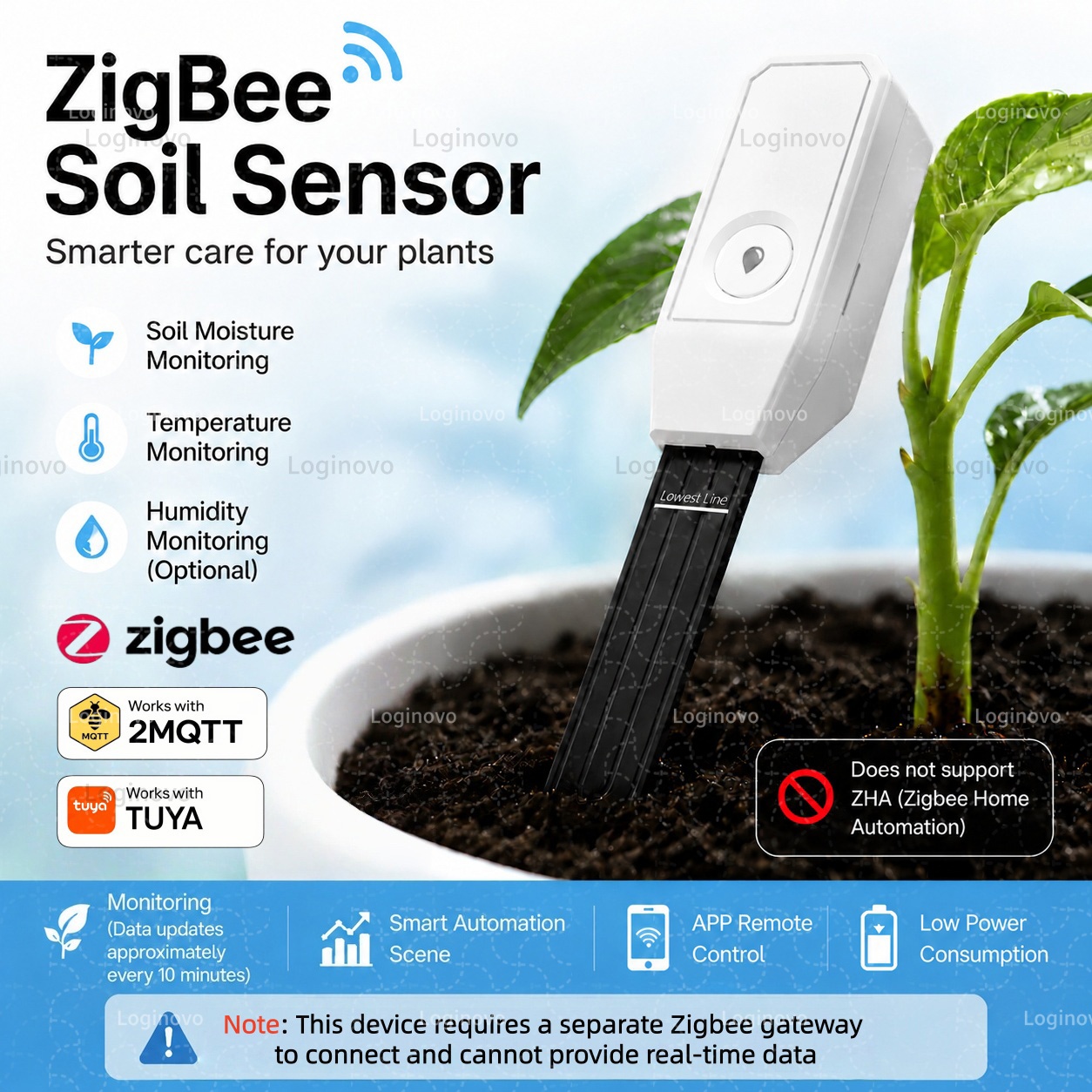 TUYA Zigbee Soil Tester Moistu - Smart Garden Home Assistant 评论和价格