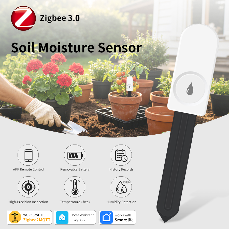 ZigBee Smart Soil Moisture Sen - Smart Garden Home Assistant 评论和价格