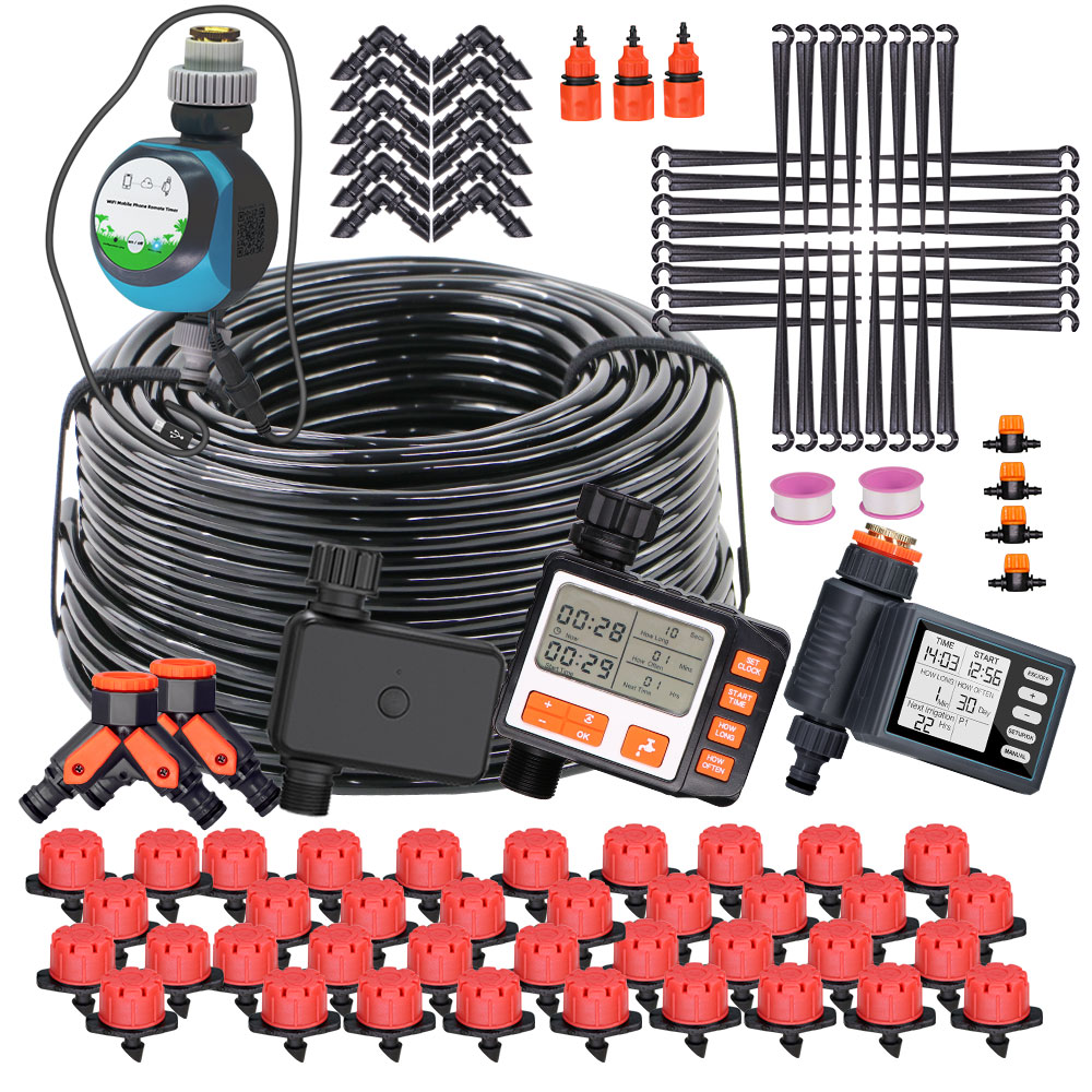50-5M 1/4'' Hose Adjustable Dr - Smart Garden Sprinkler System 评论和价格