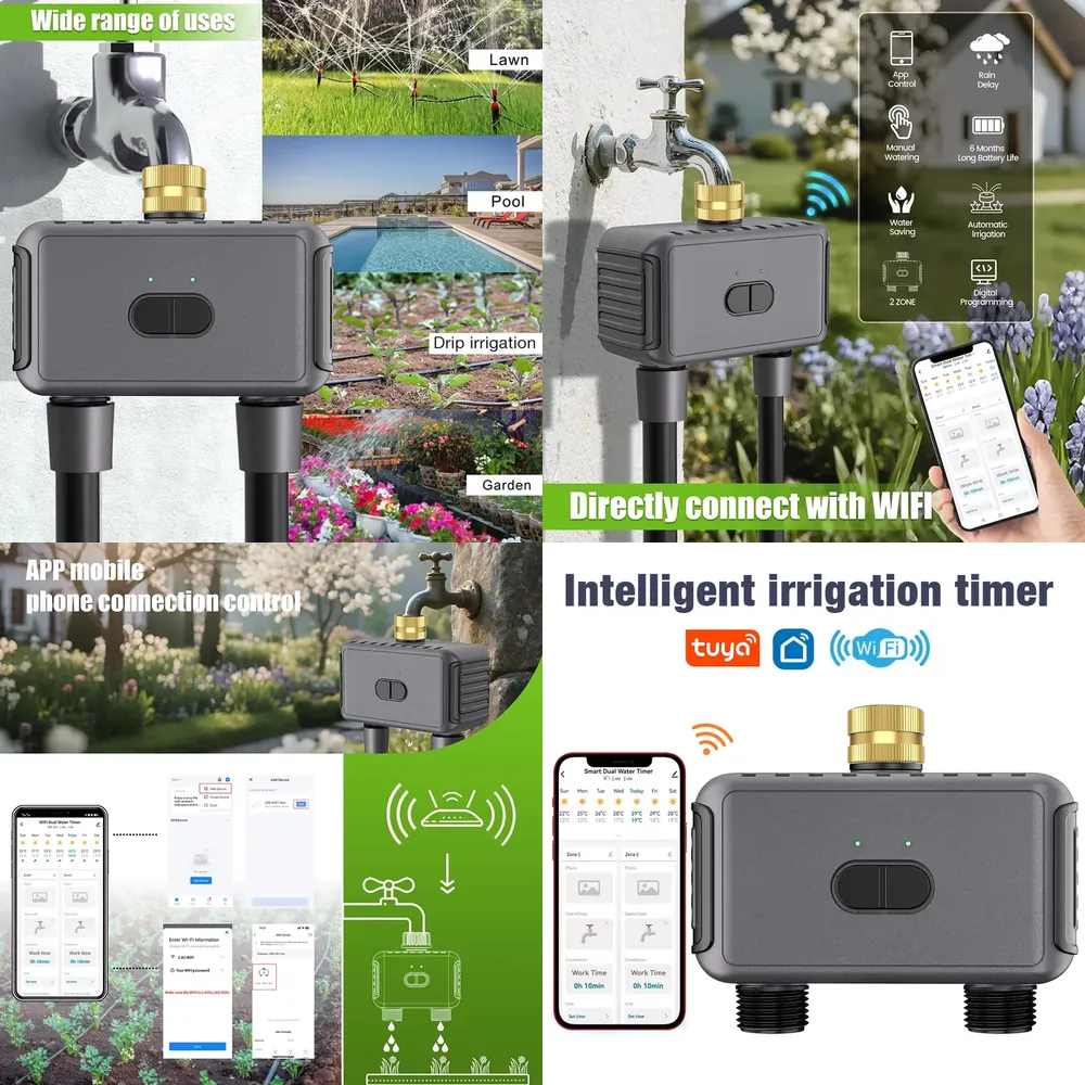 WAP01 WiFi APP Control Dual Ho - Smart Garden Water 评论和价格