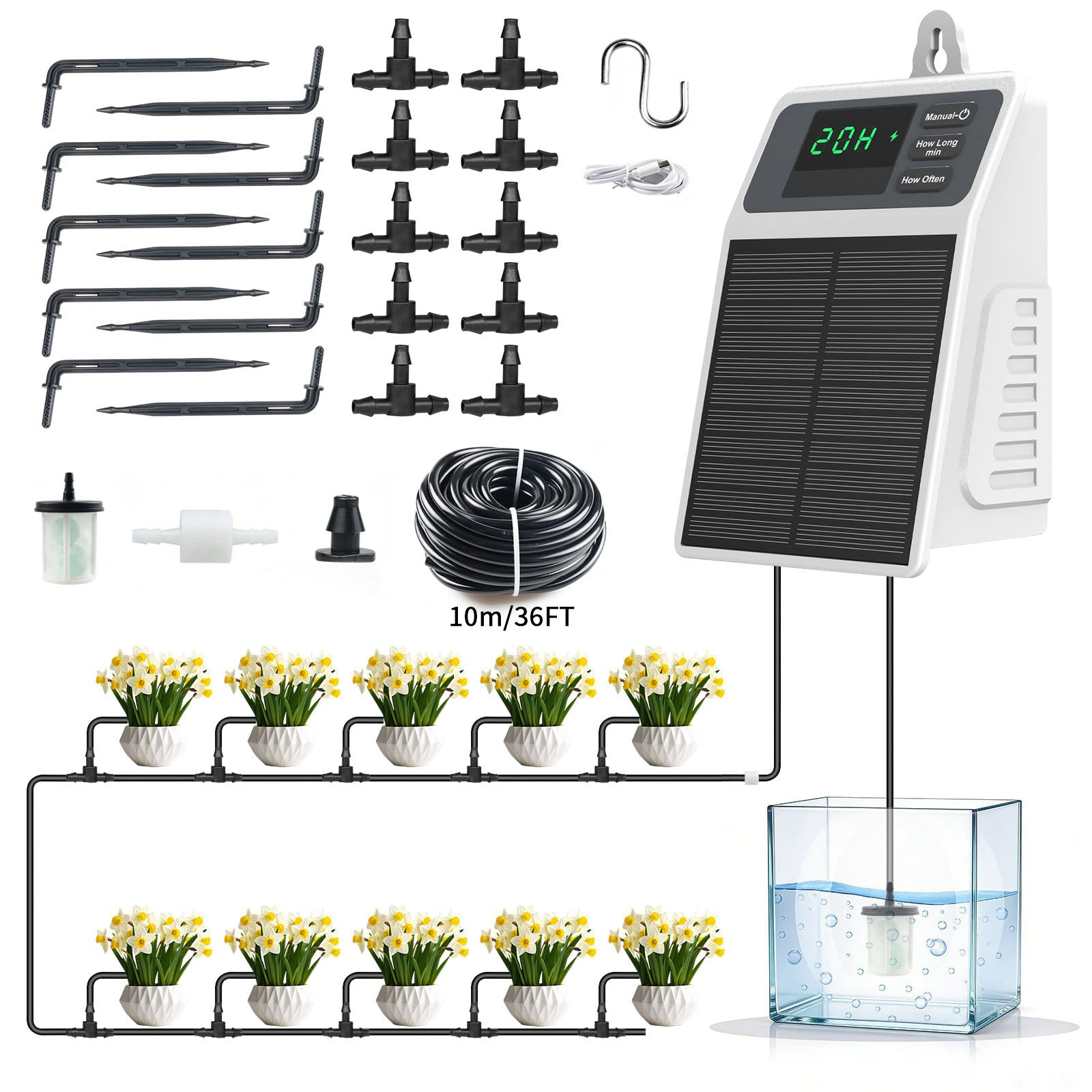 Upgraded Solar Drip Irrigation - Smart Garden Technology 评论和价格