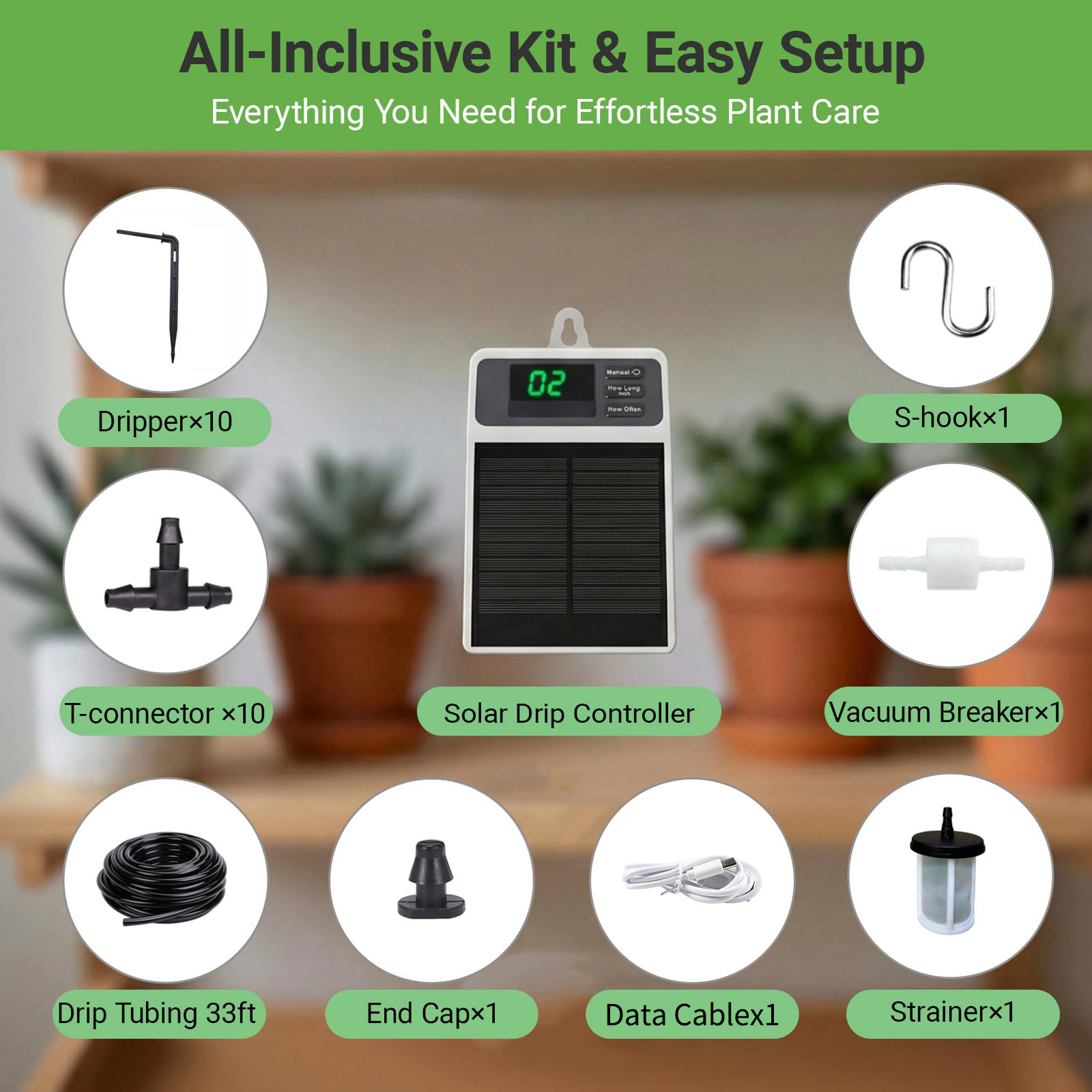 Upgraded Solar Drip Irrigation - Smart Garden Technology 评论和价格