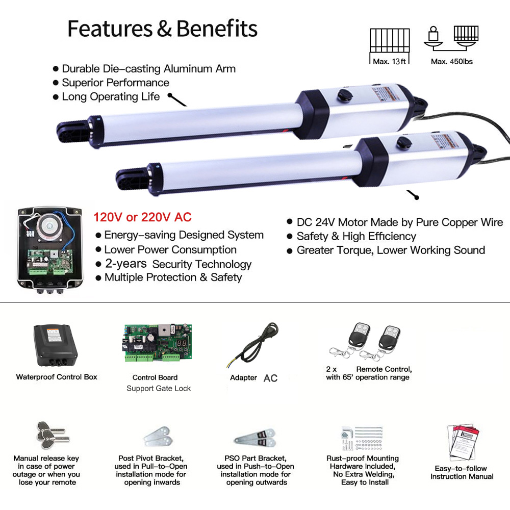 MK702 Automatic Swing Gate Ope - Smart Garden Home Assistant 评论和价格