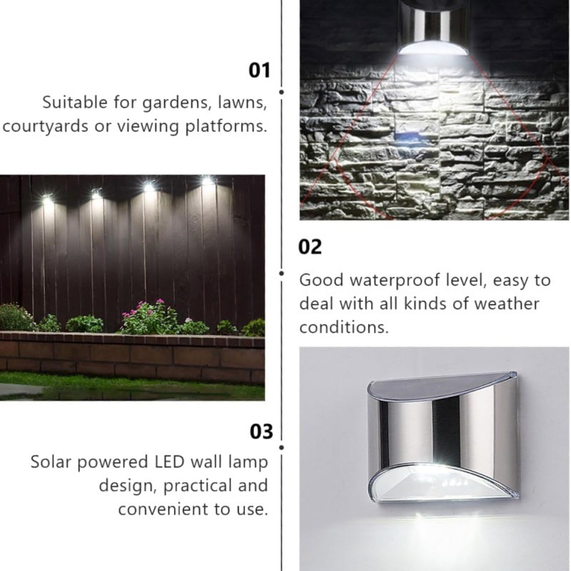 2Pcs Solar Garden Light Stainl - Smart Garden Solar Lights 评论和价格