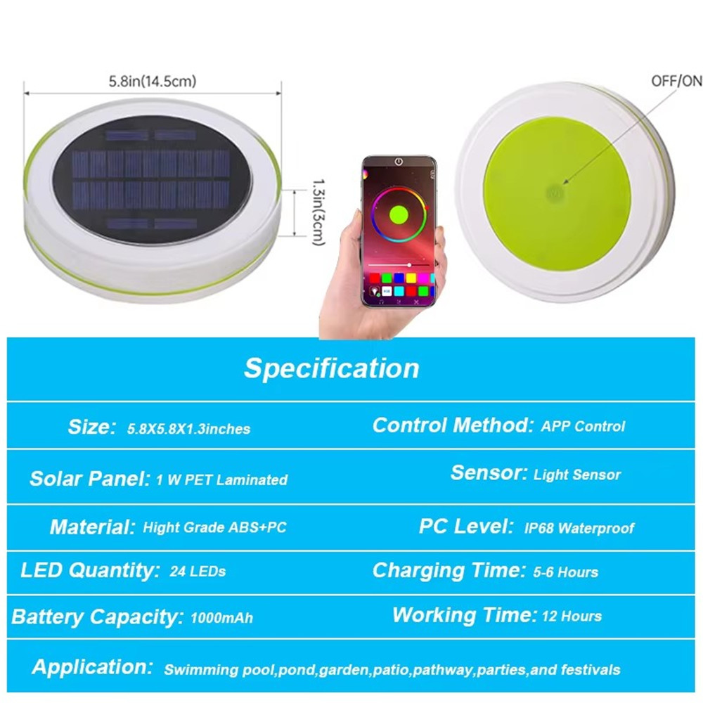 Solar LED Water Float Light Ou - Smart Garden Solar Lights 评论和价格