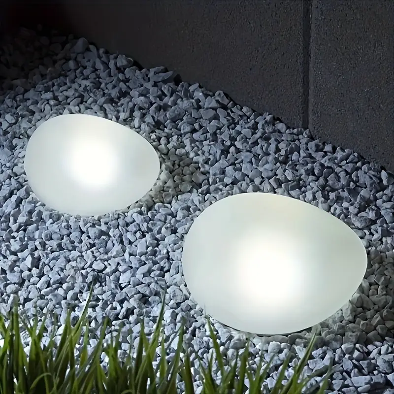 1/2Pack Solar Pebble Lights –  - Smart Garden Solar Lights 评论和价格