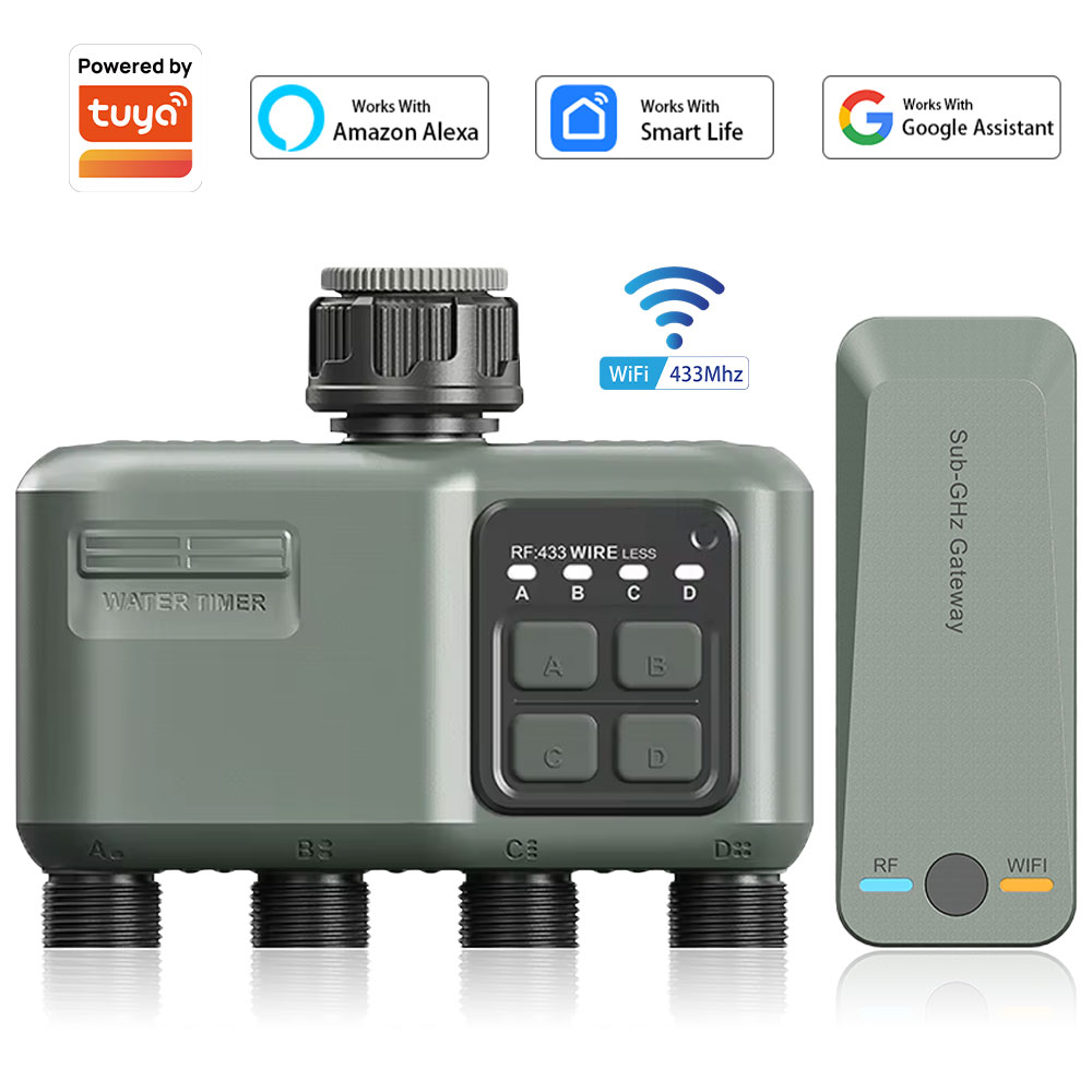 4 Outlet Programmable Water Ti - Smart Garden Sprinkler System 评论和价格