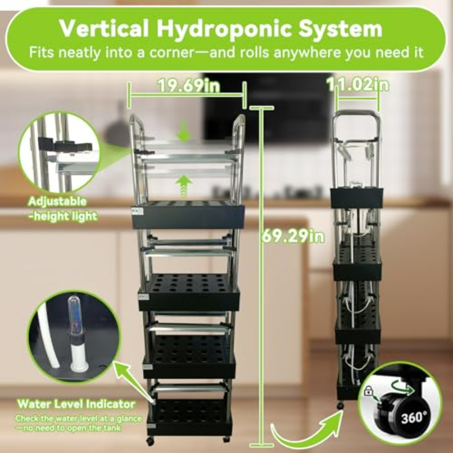 Indoor hydroponics growing sys - Smart Garden Water 评论和价格