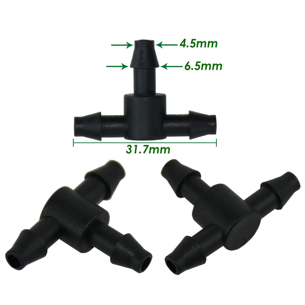 50 Pcs Black 1/4 Inch Barbed T - Smart Garden Sprinkler System 评论和价格