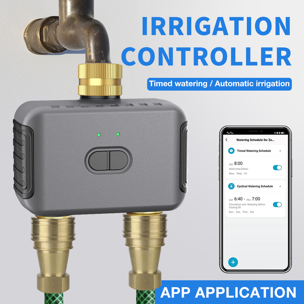 Tuya 2 Zone Watering Timer Gar - Smart Garden Sprinkler System 评论和价格