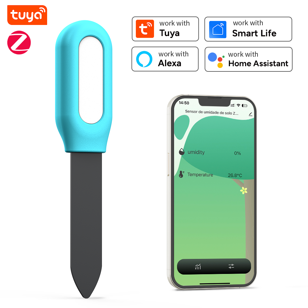 Tuya Zigbee Soil Sensor Humidi - Smart Garden Home Assistant 评论和价格